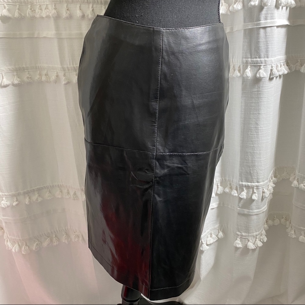 Top shop faux leather skirt
